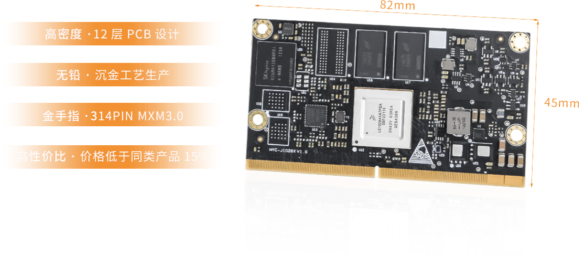 LS1028A核心板接口丰富,性价比高